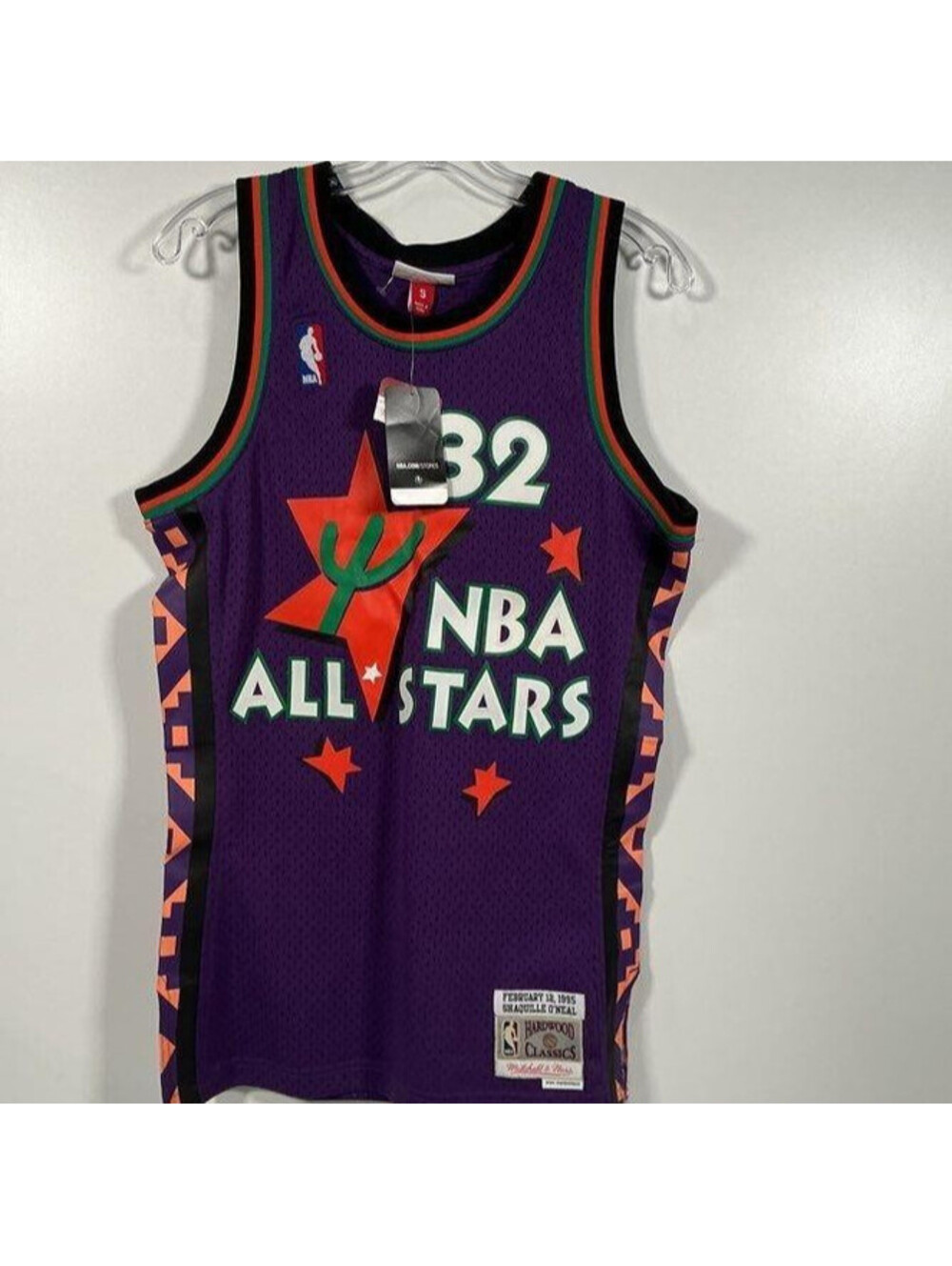 Shaquille O'Neal Mitchell & Ness Stitched NBA All-Star Jersey Men's Small NWT